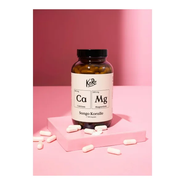 Sango Meereskoralle Calcium + Magnesium Kapseln | 180 Stück