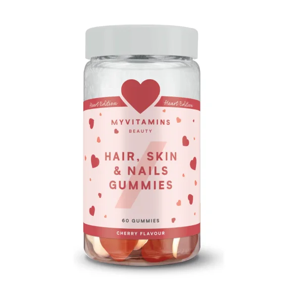 Fruchtgummis für Haare, Haut und Nägel - Kirschgeschmack und Herzform - Kirsche